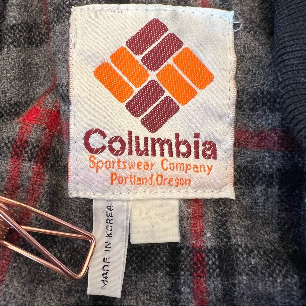Vintage Columbia Sportswear Parka Plaid Wool Lined Jacket Size Large - Picture 2 of 12